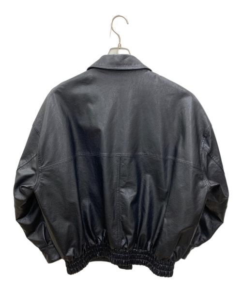 FREAK'S STORE（フリークスストア）FREAK'S STORE (フリークスストア) フェイクレザーブルゾン ブラック サイズ:FREEの古着・服飾アイテム