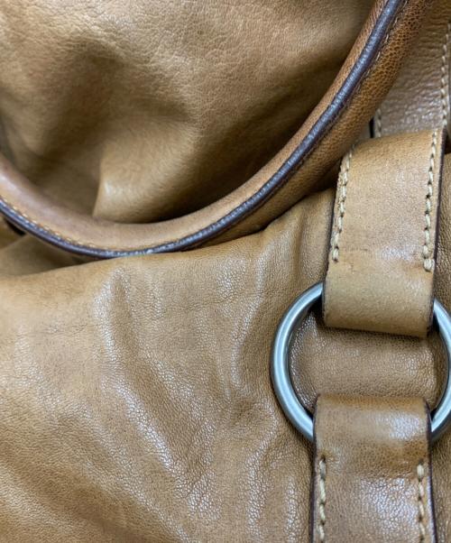 MIU MIU（ミュウミュウ）MIU MIU (ミュウミュウ) 2WAYバッグ ブラウンの古着・服飾アイテム