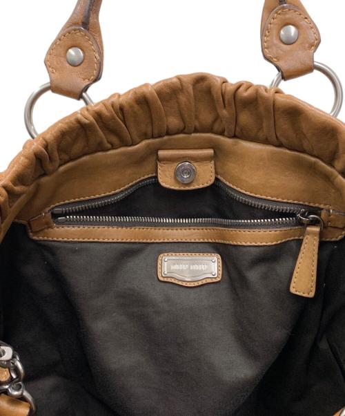 MIU MIU（ミュウミュウ）MIU MIU (ミュウミュウ) 2WAYバッグ ブラウンの古着・服飾アイテム