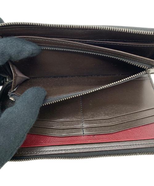 YUHAKU（ユハク）yuhaku (ユハク) 長財布 レッド×ブラックの古着・服飾アイテム