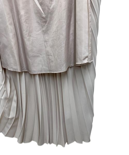 BEAUTY&YOUTH（ビューティーアンドユース）BEAUTY&YOUTH (ビューティーアンドユース) ツイルプリーツマキシスカート アイボリー サイズ:Mの古着・服飾アイテム