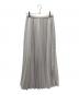BEAUTY&YOUTH（ビューティーアンドユース）の古着「ツイルプリーツマキシスカート」｜アイボリー