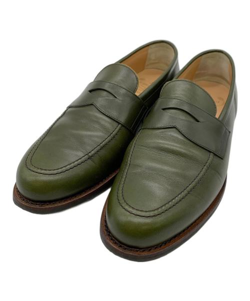 SCOTCH GRAIN（スコッチグレイン）SCOTCH GRAIN (スコッチグレイン) コインローファー グリーン サイズ:26の古着・服飾アイテム