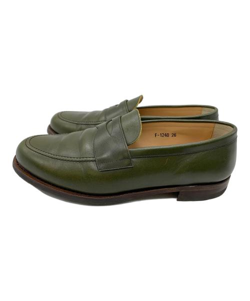 SCOTCH GRAIN（スコッチグレイン）SCOTCH GRAIN (スコッチグレイン) コインローファー グリーン サイズ:26の古着・服飾アイテム