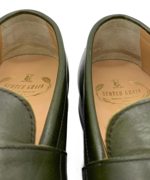SCOTCH GRAIN（スコッチグレイン）SCOTCH GRAIN (スコッチグレイン) コインローファー グリーン サイズ:26の古着・服飾アイテム