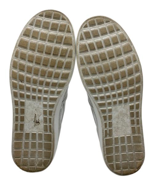 Salvatore Ferragamo（サルヴァトーレ フェラガモ）Salvatore Ferragamo (サルヴァトーレ フェラガモ) スリッポン ホワイト×シルバー サイズ:8の古着・服飾アイテム