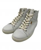 ECCOエコー）の古着「ハイカットスニーカー」｜ライトグレー