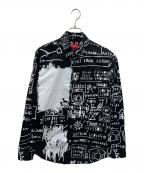 SUPREMEシュプリーム）の古着「バスキア総柄長袖シャツ」｜ブラック