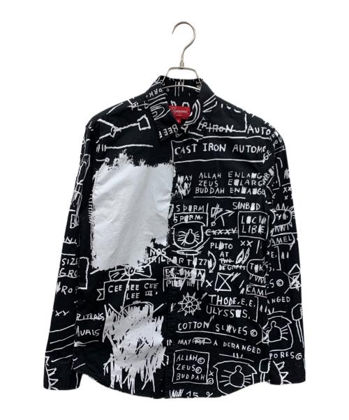 SUPREME（シュプリーム）Supreme (シュプリーム) バスキア総柄長袖シャツ ブラック サイズ:Sの古着・服飾アイテム
