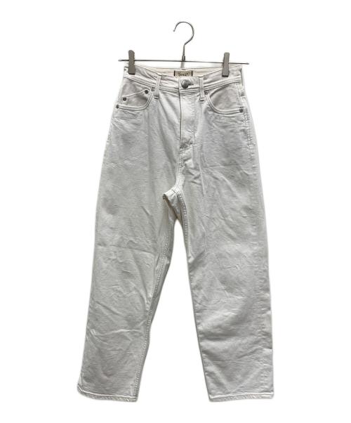 YANUK COLLEEN（ヤナクコリーン）YANUK COLLEEN (ヤナクコリーン) ワイドテーパードパンツ ホワイト サイズ:24の古着・服飾アイテム