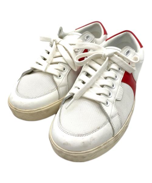 CELINE（セリーヌ）CELINE (セリーヌ) ローカットスニーカー ホワイト×レッド サイズ:38の古着・服飾アイテム