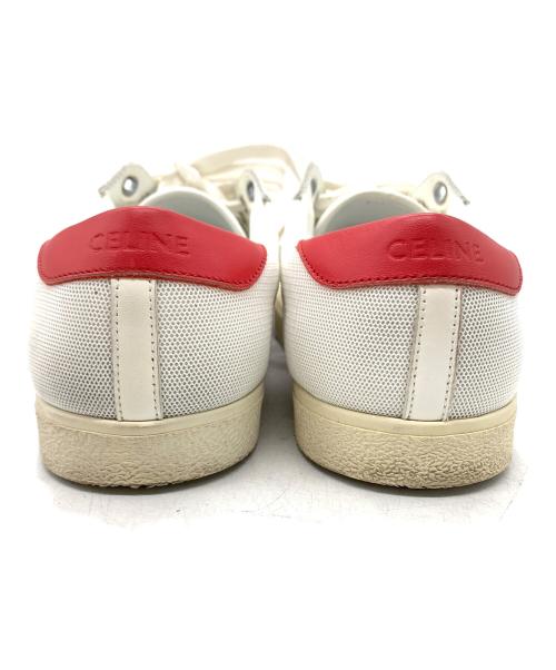 CELINE（セリーヌ）CELINE (セリーヌ) ローカットスニーカー ホワイト×レッド サイズ:38の古着・服飾アイテム