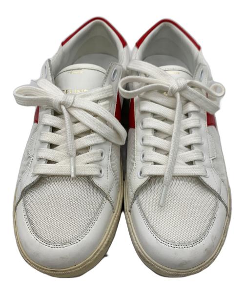 CELINE（セリーヌ）CELINE (セリーヌ) ローカットスニーカー ホワイト×レッド サイズ:38の古着・服飾アイテム