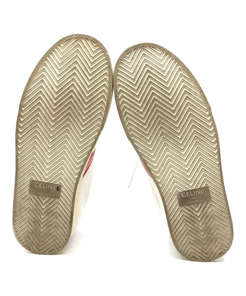 CELINE（セリーヌ）CELINE (セリーヌ) ローカットスニーカー ホワイト×レッド サイズ:38の古着・服飾アイテム