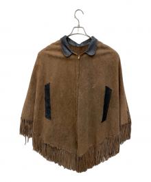 ノーブランド（ノーブランド）の古着「ウエスタンポンチョ」｜ブラウン×ブラック