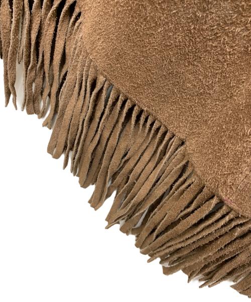 ノーブランド（ノーブランド）ノーブランド (ノーブランド) ウエスタンポンチョ ブラウン×ブラック サイズ:不明の古着・服飾アイテム