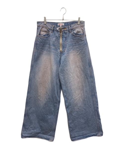 masu（エムエーエスユー）MASU (エムエーエスユー) ワイドデニムパンツ インディゴ サイズ:50の古着・服飾アイテム