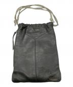 JIMMY CHOOジミーチュウ）の古着「巾着ショルダーバッグ」｜ブラック