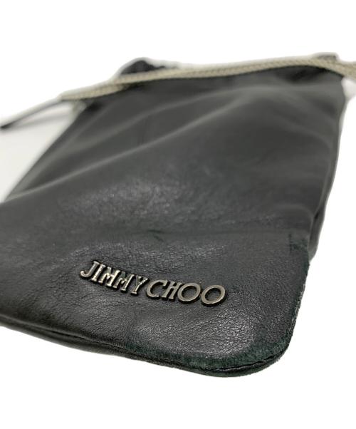 JIMMY CHOO（ジミーチュウ）JIMMY CHOO (ジミーチュウ) 巾着ショルダーバッグ ブラックの古着・服飾アイテム