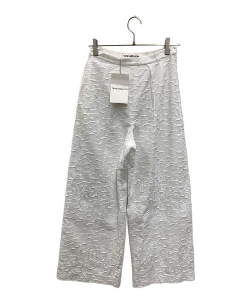 TARO HORIUCHI（タロウホリウチ）TARO HORIUCHI (タロウホリウチ) ワイドパンツ ホワイト サイズ:2 未使用品の古着・服飾アイテム