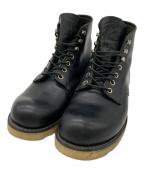RED WINGレッドウィング）の古着「レザーブーツ」｜ブラック