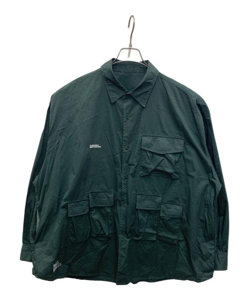 FreshService（フレッシュサービス）FreshService (フレッシュサービス) マルチポケットシャツ ダークグリーン サイズ:Mの古着・服飾アイテム