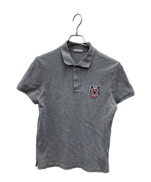 MONCLER（モンクレール）MONCLER (モンクレール) ポロシャツ グレー サイズ:Sの古着・服飾アイテム