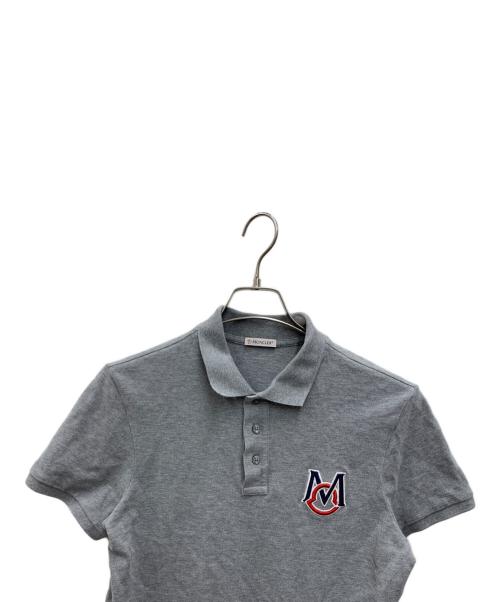 MONCLER（モンクレール）MONCLER (モンクレール) ポロシャツ グレー サイズ:Sの古着・服飾アイテム
