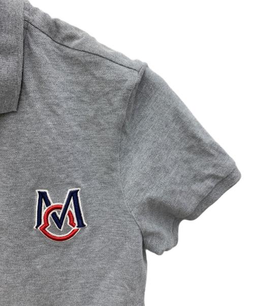 MONCLER（モンクレール）MONCLER (モンクレール) ポロシャツ グレー サイズ:Sの古着・服飾アイテム