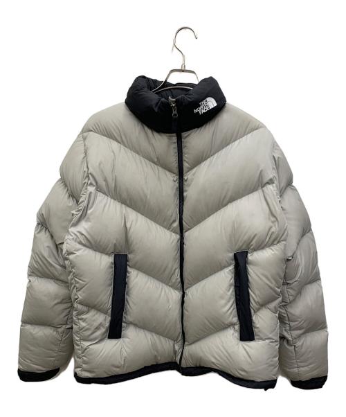 THE NORTH FACE（ザ ノース フェイス）THE NORTH FACE (ザ ノース フェイス) ダウンジャケット ライトグレー×ブラック サイズ:Mの古着・服飾アイテム