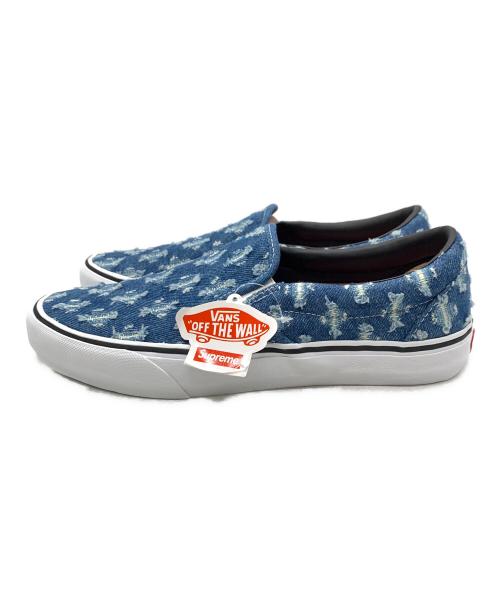 VANS（ヴァンズ）VANS (バンズ) Supreme (シュプリーム) スリッポン インディゴ サイズ:28.5 未使用品の古着・服飾アイテム