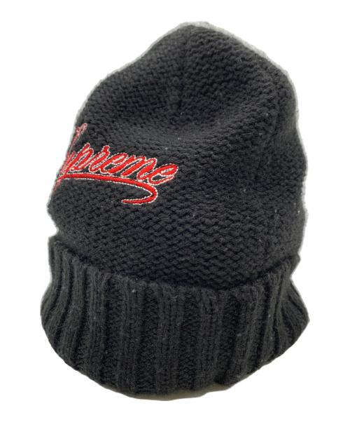 SUPREME（シュプリーム）SUPREME (シュプリーム) ニット帽 ブラックの古着・服飾アイテム