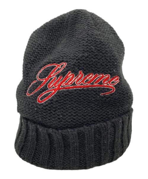 SUPREME（シュプリーム）SUPREME (シュプリーム) ニット帽 ブラックの古着・服飾アイテム