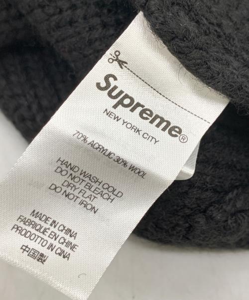 SUPREME（シュプリーム）SUPREME (シュプリーム) ニット帽 ブラックの古着・服飾アイテム