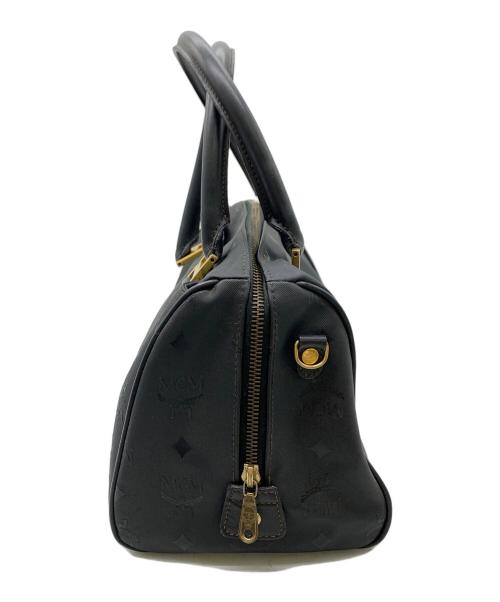 MCM（エムシーエム）MCM (エムシーエム) ミニボストンバッグ ブラックの古着・服飾アイテム