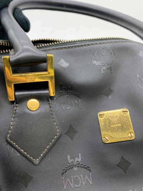 MCM（エムシーエム）MCM (エムシーエム) ミニボストンバッグ ブラックの古着・服飾アイテム