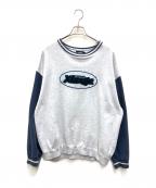 X-LARGEエクストララージ）の古着「スウェット」｜グレー×ネイビー