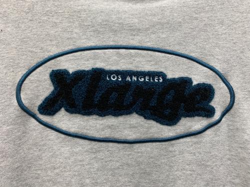 X-LARGE（エクストララージ）X-LARGE (エクストララージ) スウェット グレー×ネイビー サイズ:XLの古着・服飾アイテム