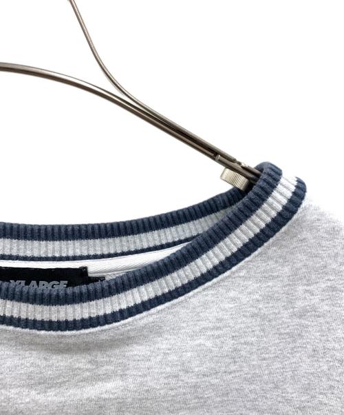 X-LARGE（エクストララージ）X-LARGE (エクストララージ) スウェット グレー×ネイビー サイズ:XLの古着・服飾アイテム