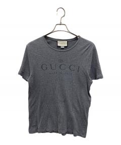 中古・古着通販】GUCCI (グッチ) ロゴTシャツ ブラック サイズ:XS