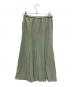 Mila Owen (ミラオーウェン) 裾フレアマキシ丈ドットナロースカート グリーン 未使用品：3000円