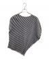 PLEATS PLEASE ISSEY MIYAKE（プリーツプリーズ イッセイミヤケ）の古着「ノースリーブカットソー」｜ブラック×ホワイト