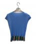 PLEATS PLEASE ISSEY MIYAKE (プリーツプリーズ イッセイミヤケ) ■プリーツカットソー ブルー×イエロー サイズ:3：32000円