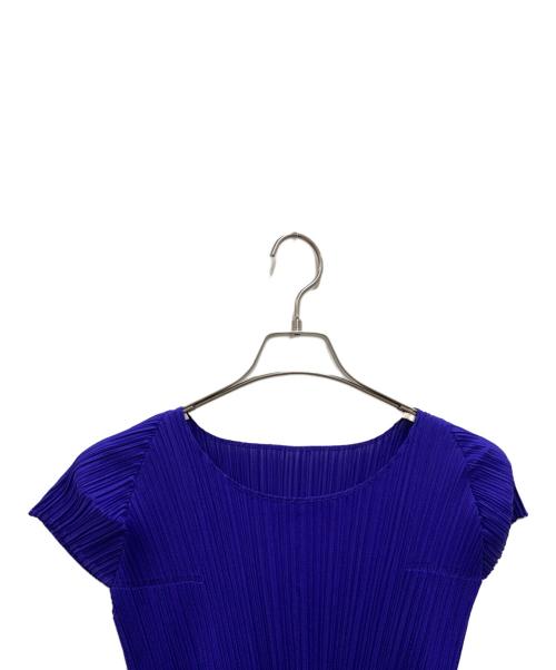 PLEATS PLEASE ISSEY MIYAKE（プリーツプリーズ イッセイミヤケ）PLEATS PLEASE ISSEY MIYAKE (プリーツプリーズ イッセイミヤケ) プリーツカットソー パープル サイズ:3の古着・服飾アイテム