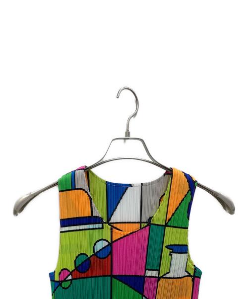 PLEATS PLEASE ISSEY MIYAKE（プリーツプリーズ イッセイミヤケ）PLEATS PLEASE ISSEY MIYAKE (プリーツプリーズ イッセイミヤケ) ■プリーツカットソー マルチカラー サイズ:3の古着・服飾アイテム