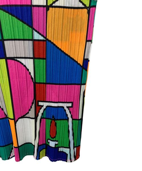 PLEATS PLEASE ISSEY MIYAKE（プリーツプリーズ イッセイミヤケ）PLEATS PLEASE ISSEY MIYAKE (プリーツプリーズ イッセイミヤケ) ■プリーツカットソー マルチカラー サイズ:3の古着・服飾アイテム