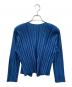 PLEATS PLEASE ISSEY MIYAKE (プリーツプリーズ イッセイミヤケ) カーディガン ブルー サイズ:3：13000円