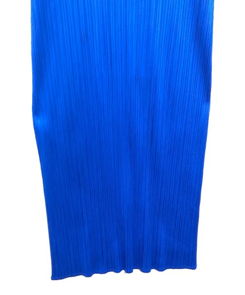 PLEATS PLEASE ISSEY MIYAKE（プリーツプリーズ イッセイミヤケ）PLEATS PLEASE ISSEY MIYAKE (プリーツプリーズ イッセイミヤケ) ■ノースリーブワンピース ブルー サイズ:3の古着・服飾アイテム