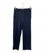 PLEATS PLEASE ISSEY MIYAKEプリーツプリーズ イッセイミヤケ）の古着「プリーツパンツ」｜ネイビー