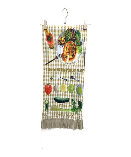 PLEATS PLEASE ISSEY MIYAKE（プリーツプリーズ イッセイミヤケ）PLEATS PLEASE ISSEY MIYAKE (プリーツプリーズ イッセイミヤケ) ■プリーツスカート ベージュ×ホワイト サイズ:2の古着・服飾アイテム